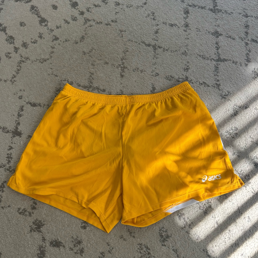 Asics Golden Yellow Sports Shorts